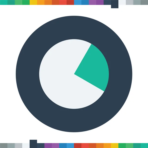 Segment pie chart icon,circle diagram, business icon. — Stock Vector