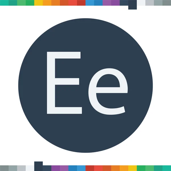 E letter icon. — Stock Vector