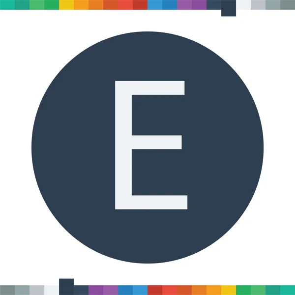 E letter icon. — Stock Vector