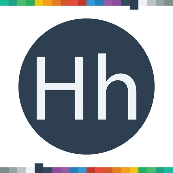 H letter icon. — Stock Vector
