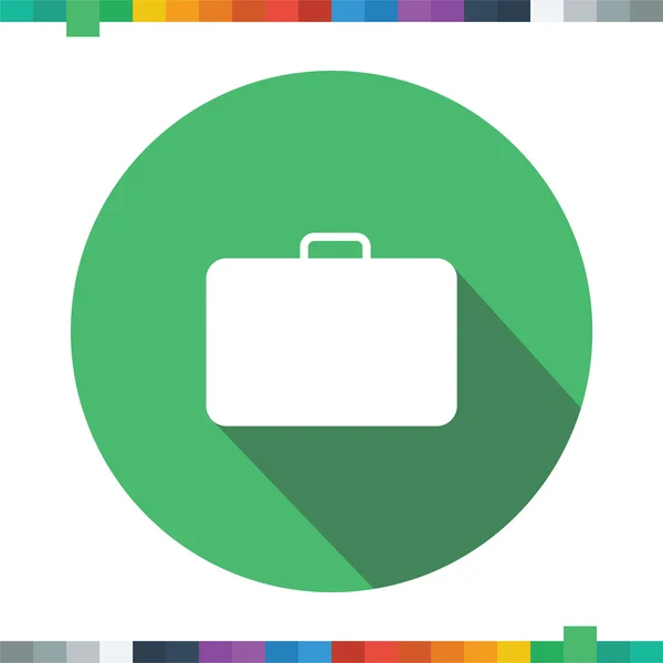 Icono de la maleta con una matriz de colores planos para elegir . — Archivo Imágenes Vectoriales