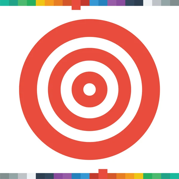 Flat target icon. — Stock Vector