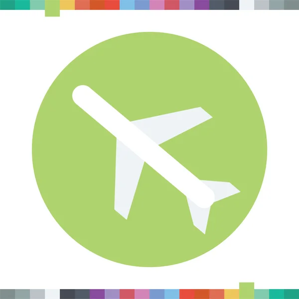 Icono del avión. — Vector de stock