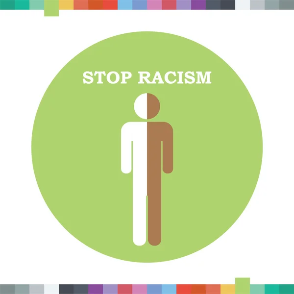 Stop icône de racisme . — Image vectorielle