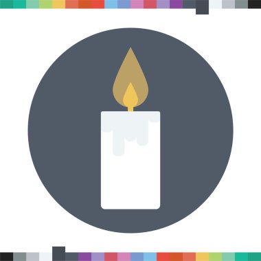 Mum simgesi. Cadılar Bayramı mum.