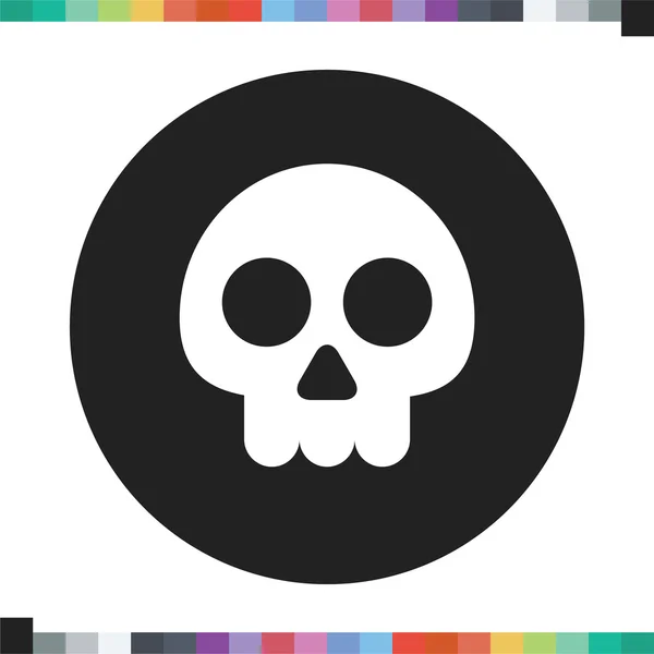 Skull icon. Halloween icon. — Stock Vector