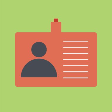 Rozet simge. ID simgesi.