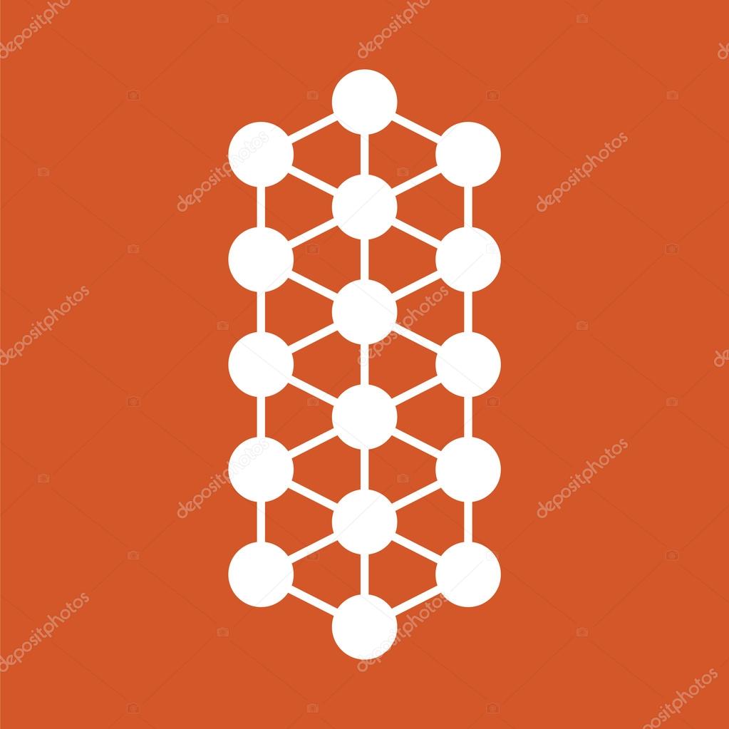 Molecule icon. Chemistry icon. Education icon.