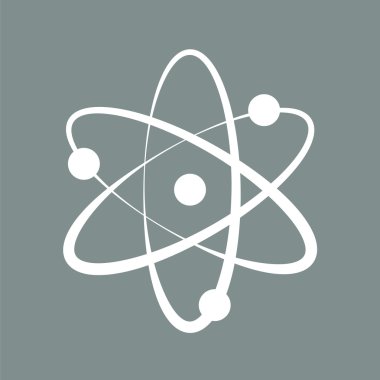 Atom simgesi. Kimya simgesi.