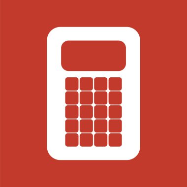 Hesap makinesi simge. İş simgesi. Matematik simgesi.