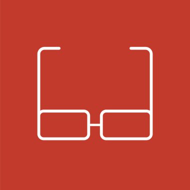 Okuma gözlükleri simgesi. Vektör simgesi.