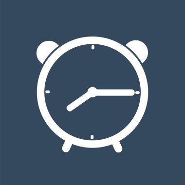 Düz Saat simgesi. Saat simgesini.