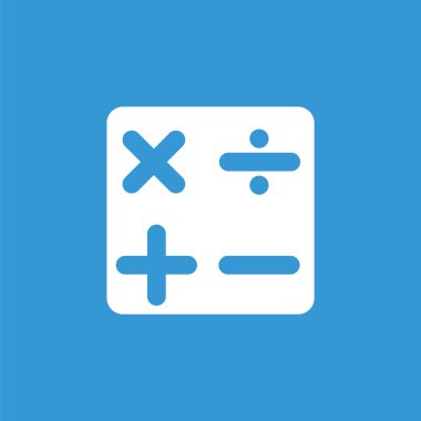 Düz hesap makinesi simge seti.