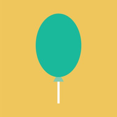 Balon simgesi. Doğum günü, parti simgesi.