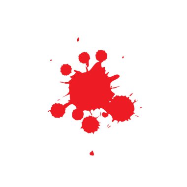 Kan lekesi simgesi. Cadılar Bayramı. Korku simgesi.