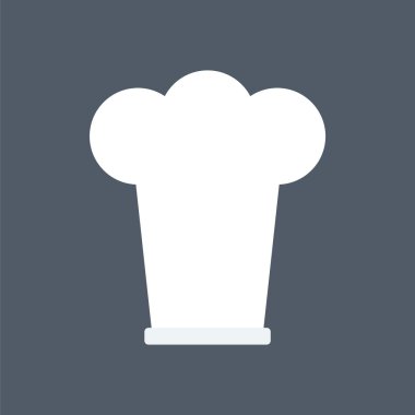 Chef şapka simgesi. Pişirme simge. Gıda simgesi.