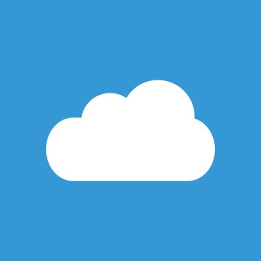 Bulut simgesi. Hava simgesi.