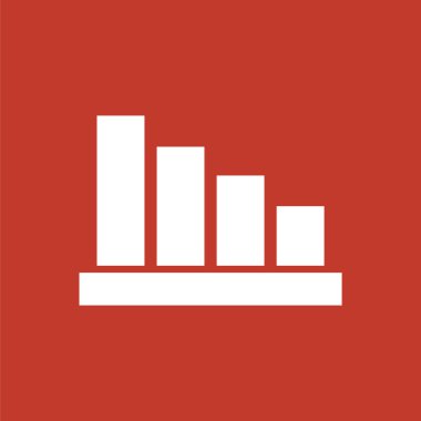 Azalan grafik simgesi, Finans simgesi.