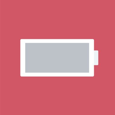 Boş pil simgesi. Güç simgesi.