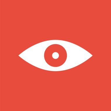 Göz simgesini. Vizyon simgesi.