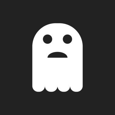 Hayalet simgesi. Cadılar Bayramı simgesi. Ürkütücü simgesi.