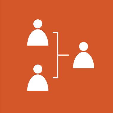 Hiyerarşi simgesi, liderlik simgesi, iş simgesi.