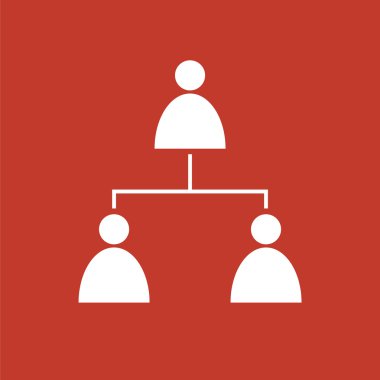 Hiyerarşi simgesi, liderlik simgesi, iş simgesi.