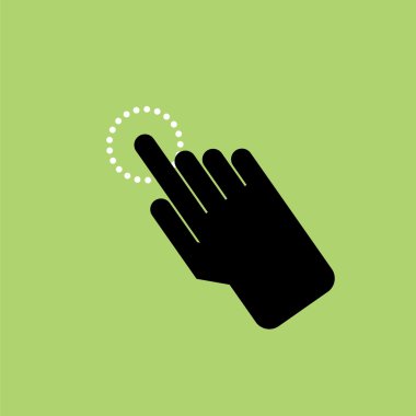 Parmak tıklayarak simgesini.