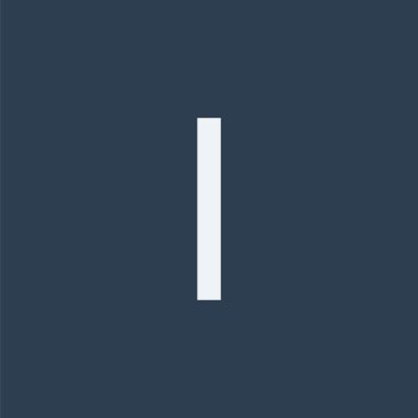 Ben simge mektubu. Alfabe simgesi. Bilgi simgesi.