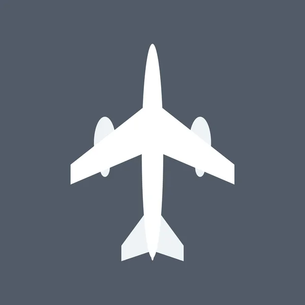Icono del avión. Icono volador . — Vector de stock
