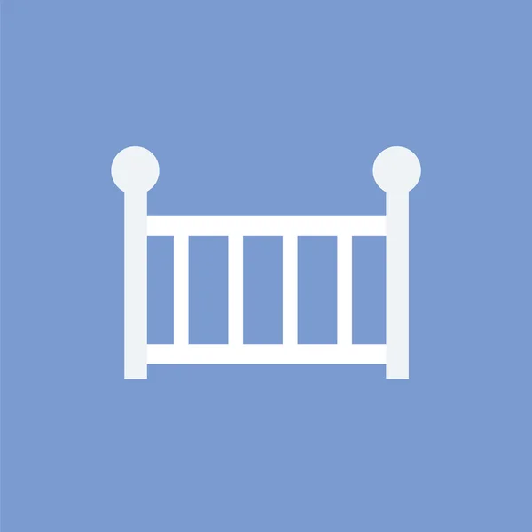 Baby crib icon. Bed icon. — Stock Vector