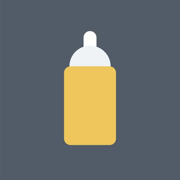 Babyflaschensymbol. Ikone der Babynahrung. — Stockvektor