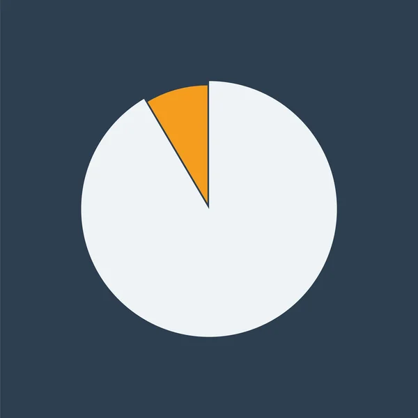 Ícone de gráfico de torta de segmento, diagrama de círculo, ícone de negócio . — Vetor de Stock