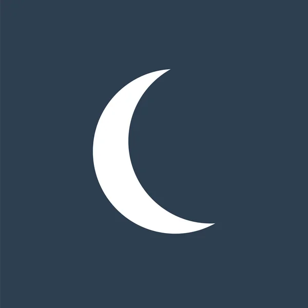 Crescent moon icon. — Stock Vector