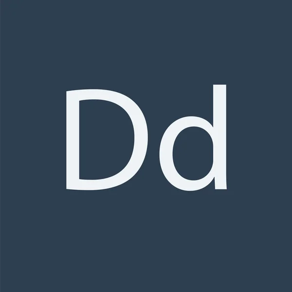 D letter icon. Alphabet icon. — Stock Vector