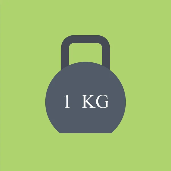 Fitness gewichten pictogram. Hijs pictogram. — Stockvector