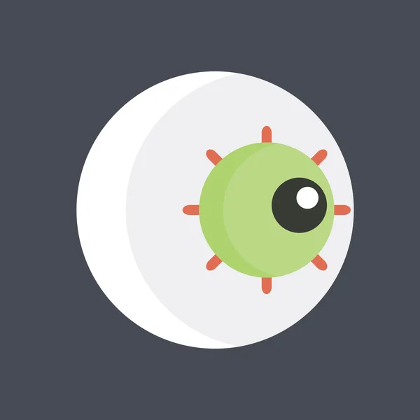 Halloween ögonikonen. Ögonglob ikon. — Stock vektor
