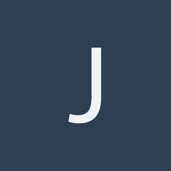 J Buchstabensymbol. Alphabet-Symbol. — Stockvektor