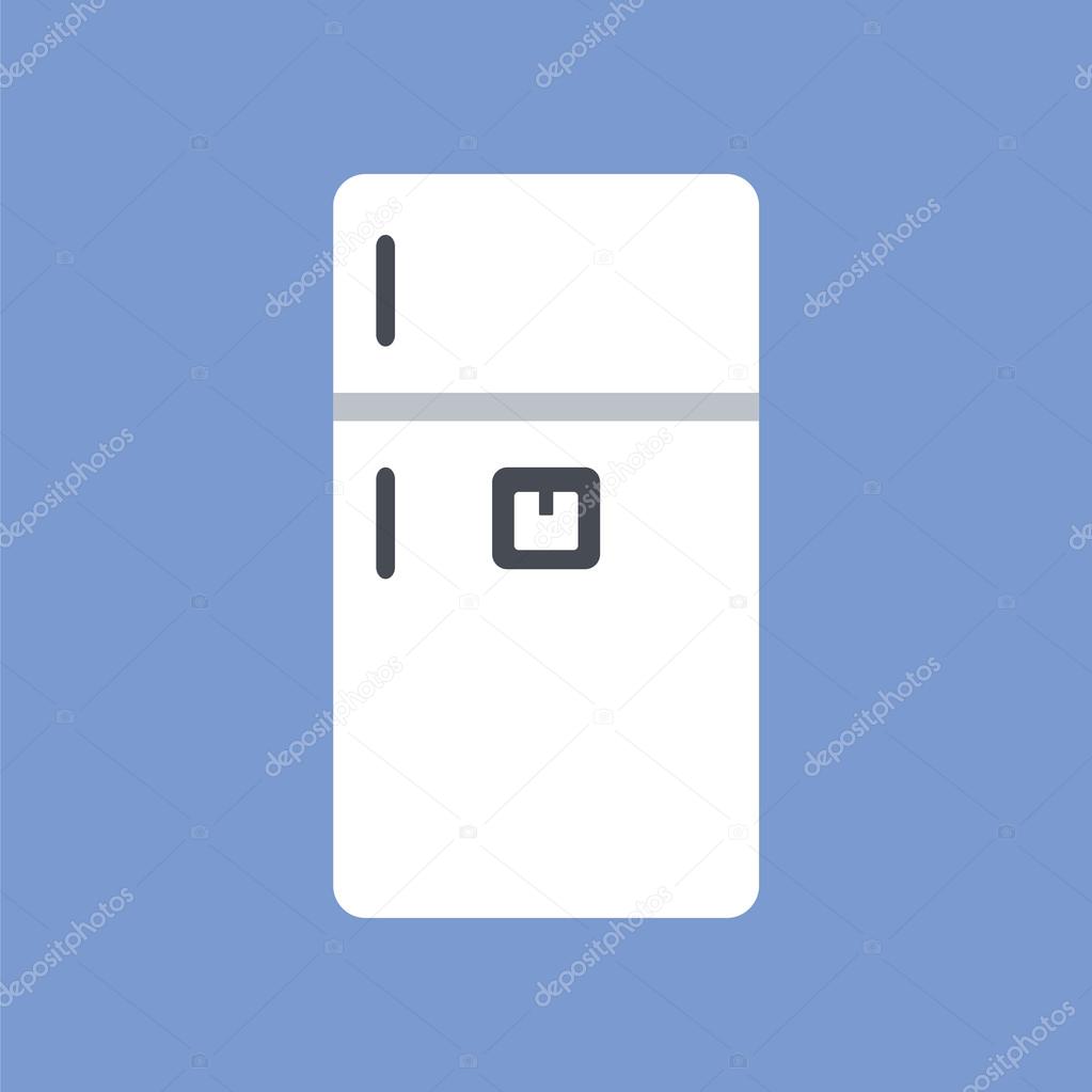 Fridge icon. Food icon.