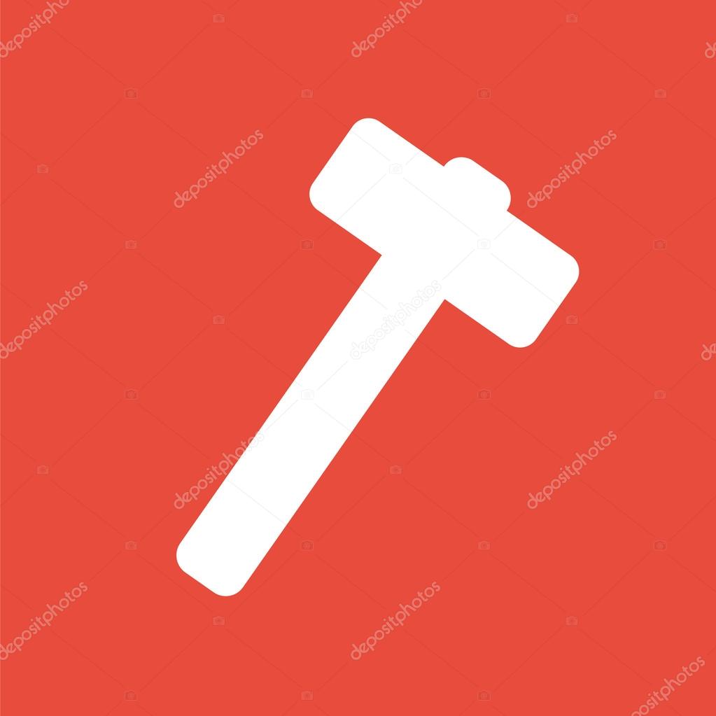Hammer icon. Power tool icon.