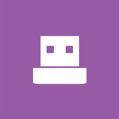 USB simge. Depolama simgesini. Flash sürücü simgesi.