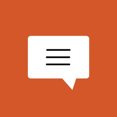 İleti simgesi. Sosyal medya simge. Sohbet simgesi.