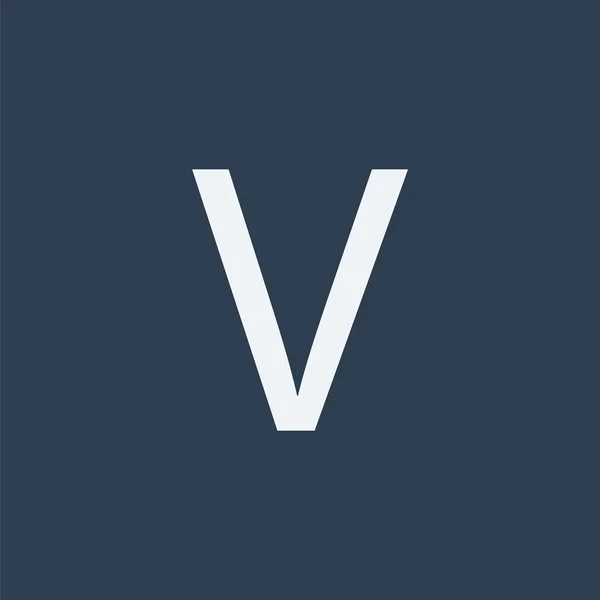V 편지 아이콘입니다. 알파벳 아이콘. — 스톡 벡터