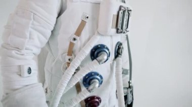 Astronotlar uzay giysisi ön tarafı kapatın. stüdyo