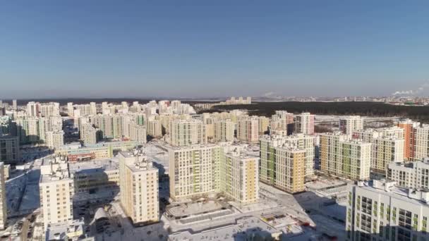 Vue Aérienne Par Drone Nouveau Quartier Résidentiel Moderne Dans Une — Video