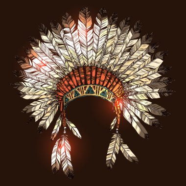 Download Native American Headdress Free Vector Eps Cdr Ai Svg Vector Illustration Graphic Art