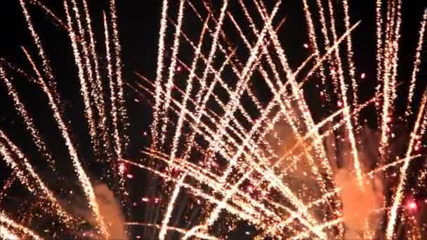 Flash al rallentatore di fuochi d'artificio — Video Stock