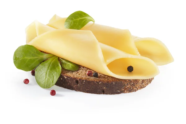 sandviç sebze, peynir ve otlar, backgrou üzerinde izole