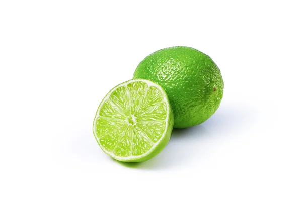 Lime slices isolated on white background — Stock Photo, Image