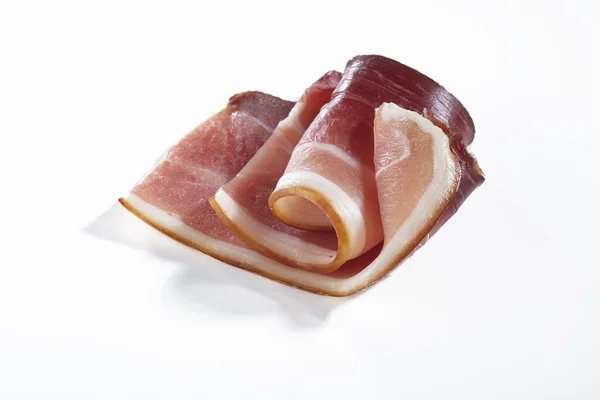Bacon On White Background — Stock Photo, Image